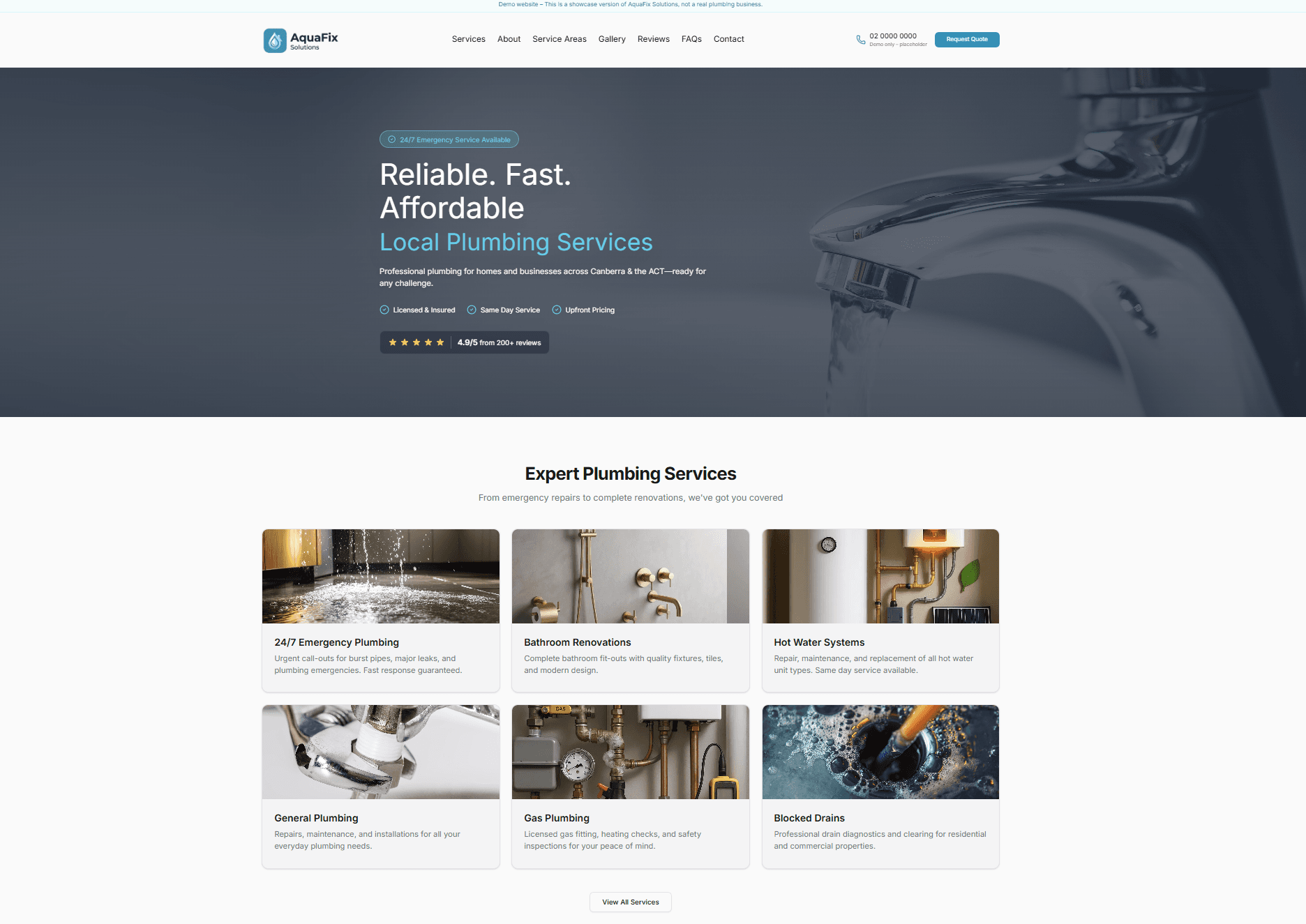 AquaFix Solutions screenshot